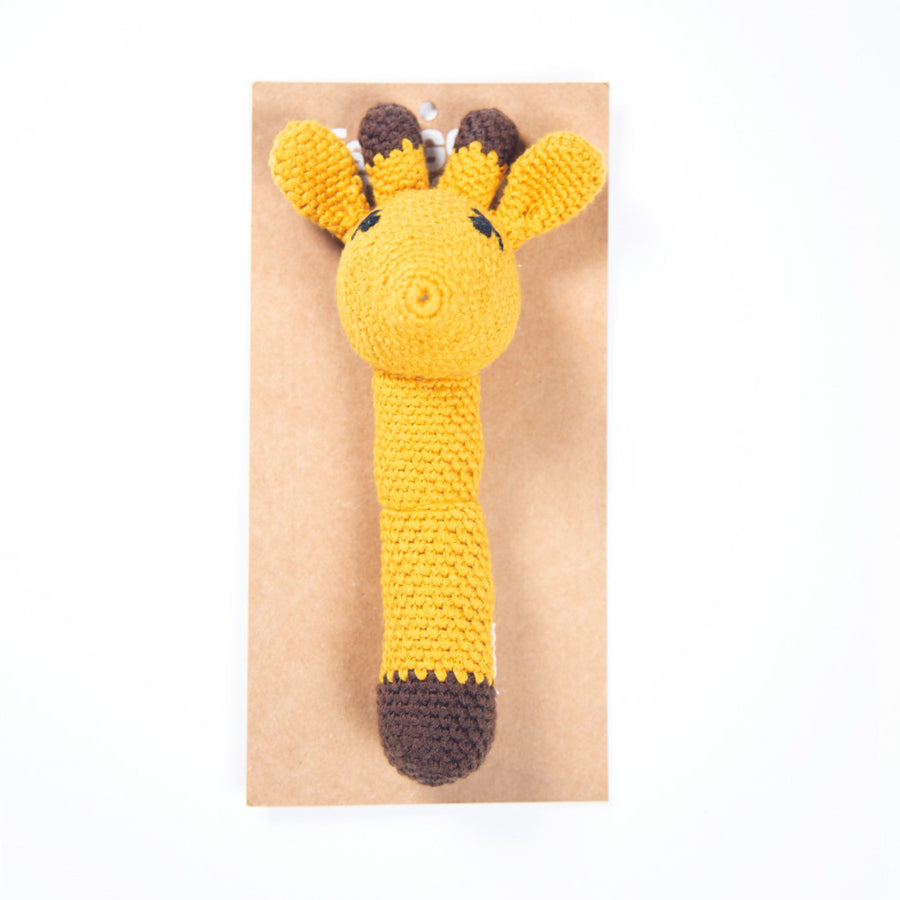 Fair Trade Crochet Rattle - Giraffe