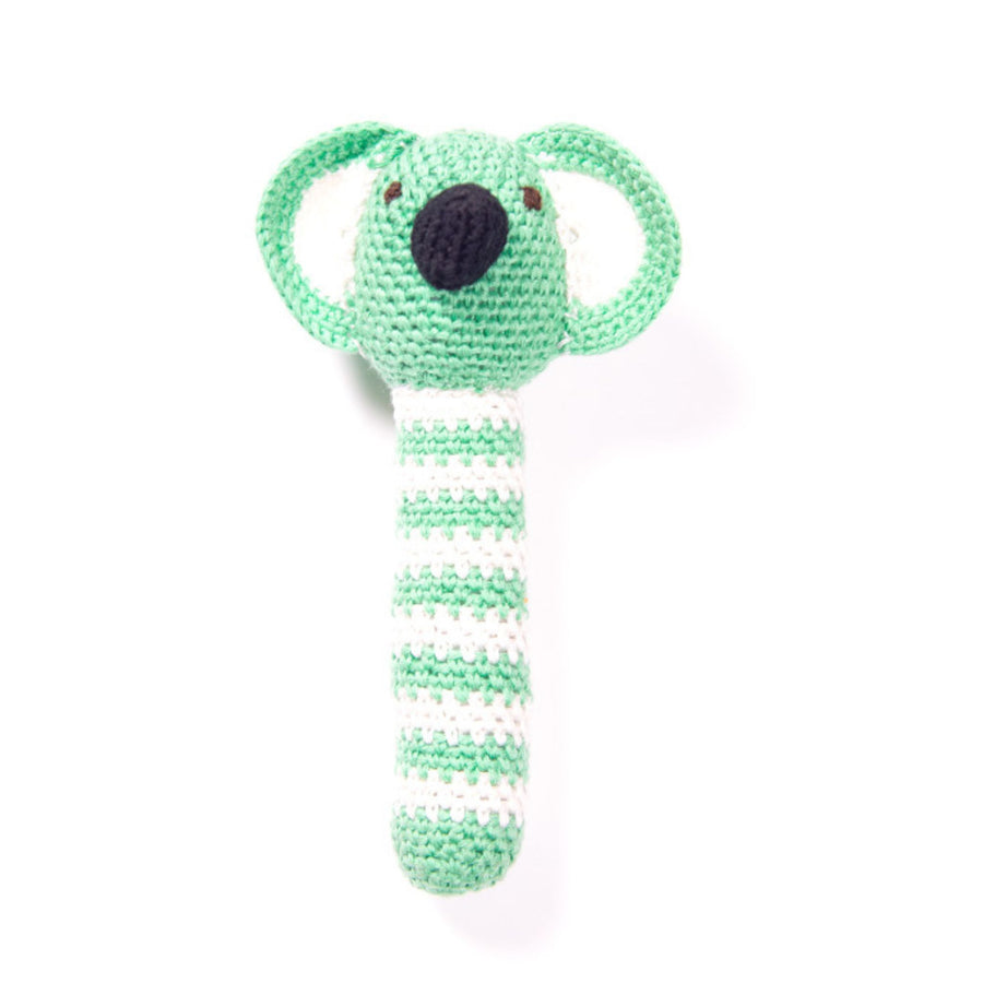 Koala baby crochet rattle