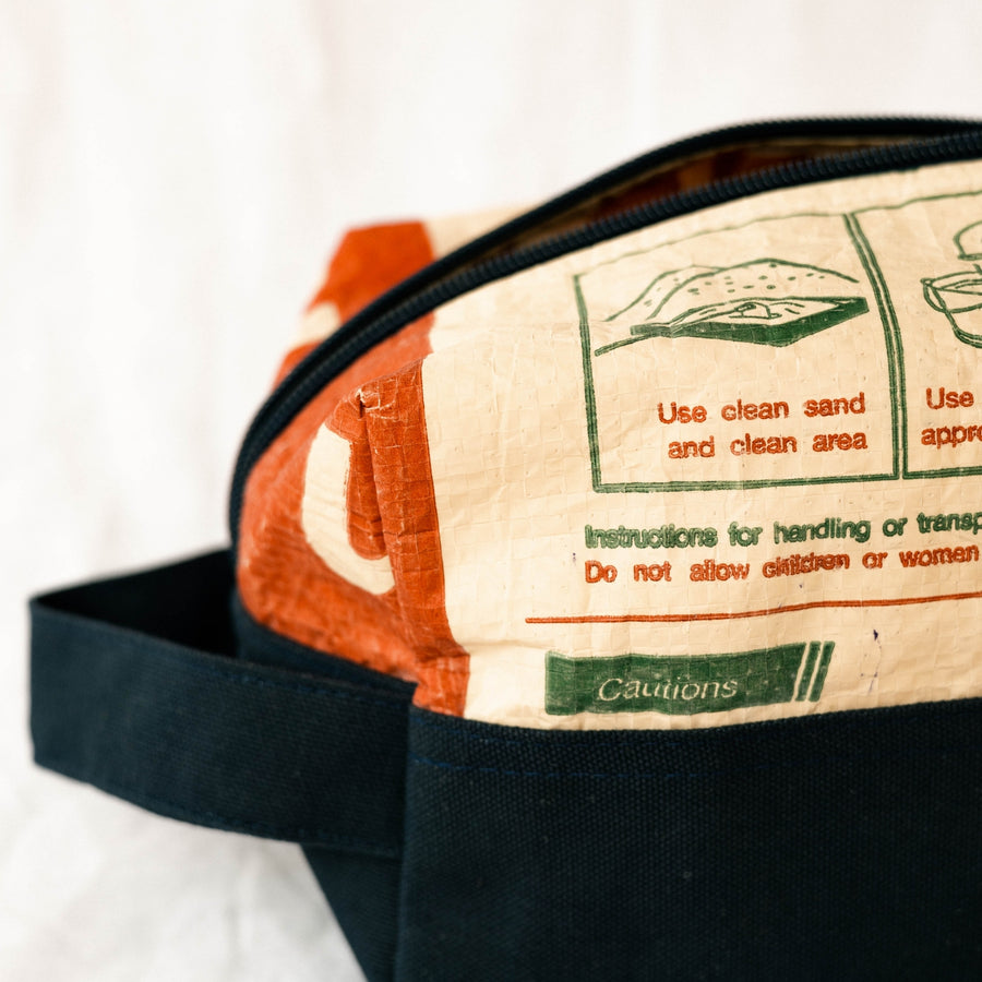 Recycled Cement Large Toiletry Bag