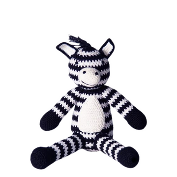 Fair Trade Crochet Zebra Teddy