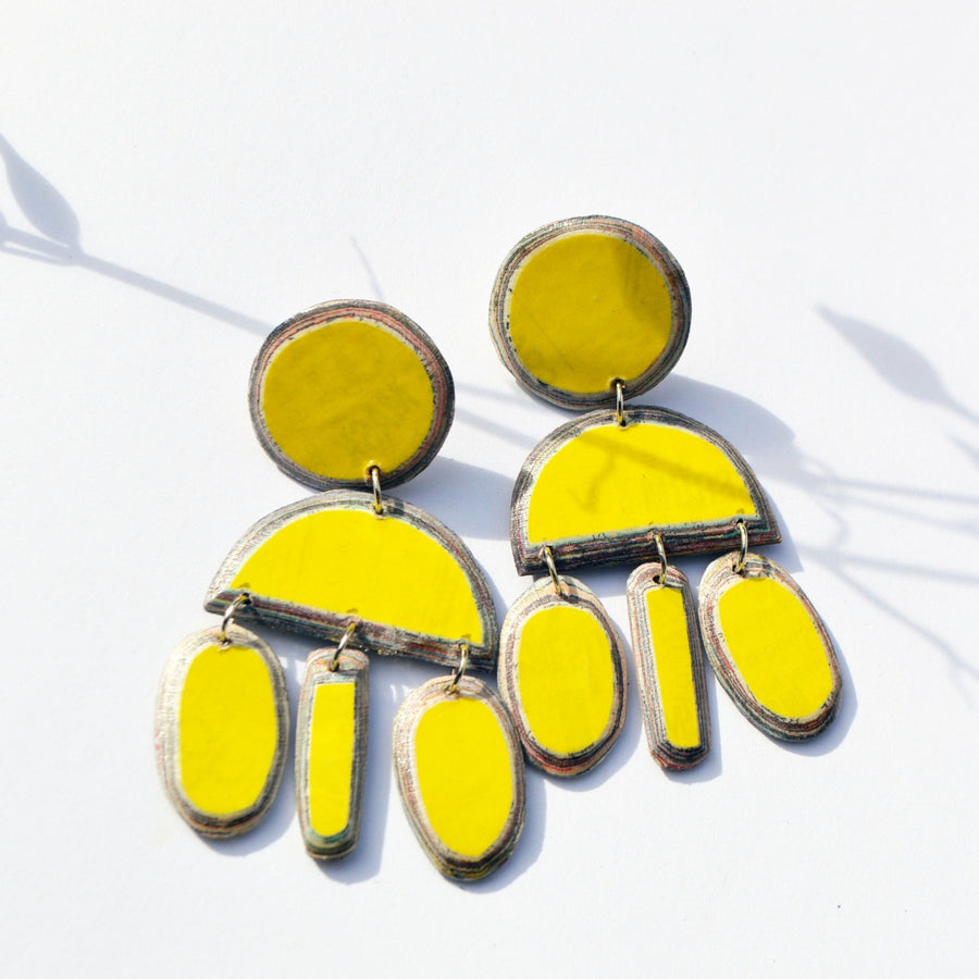 Happiness Earrings - Yellow