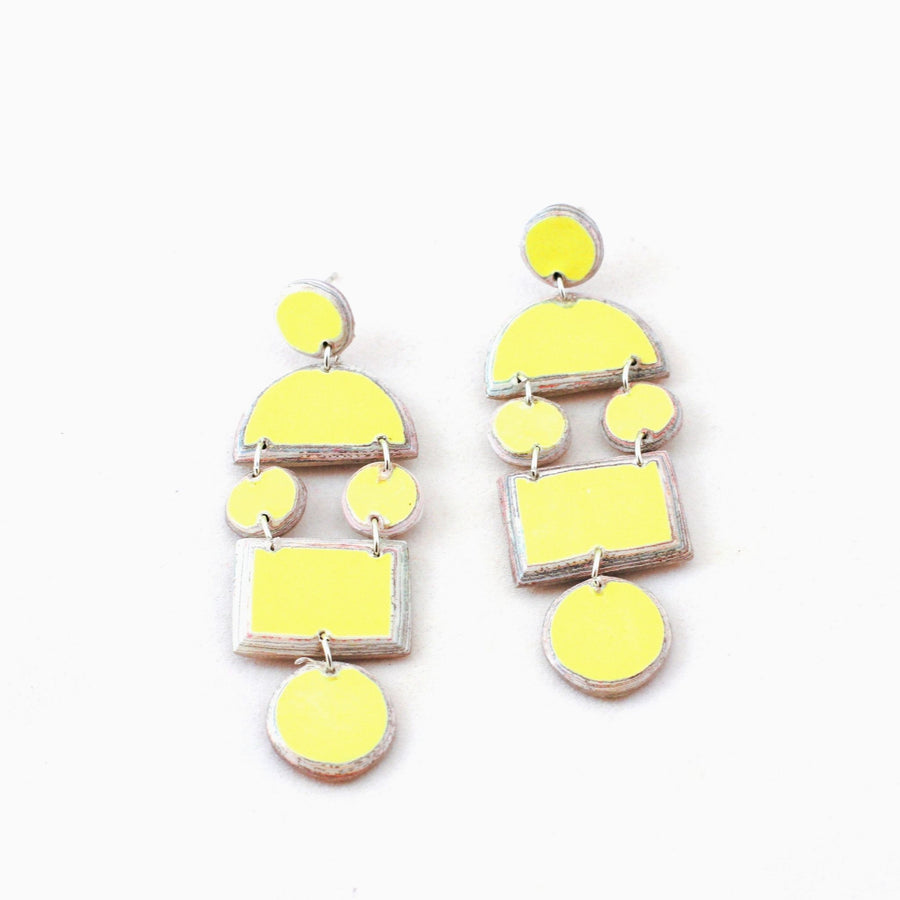 Desert Summer Earrings - Yellow Sun