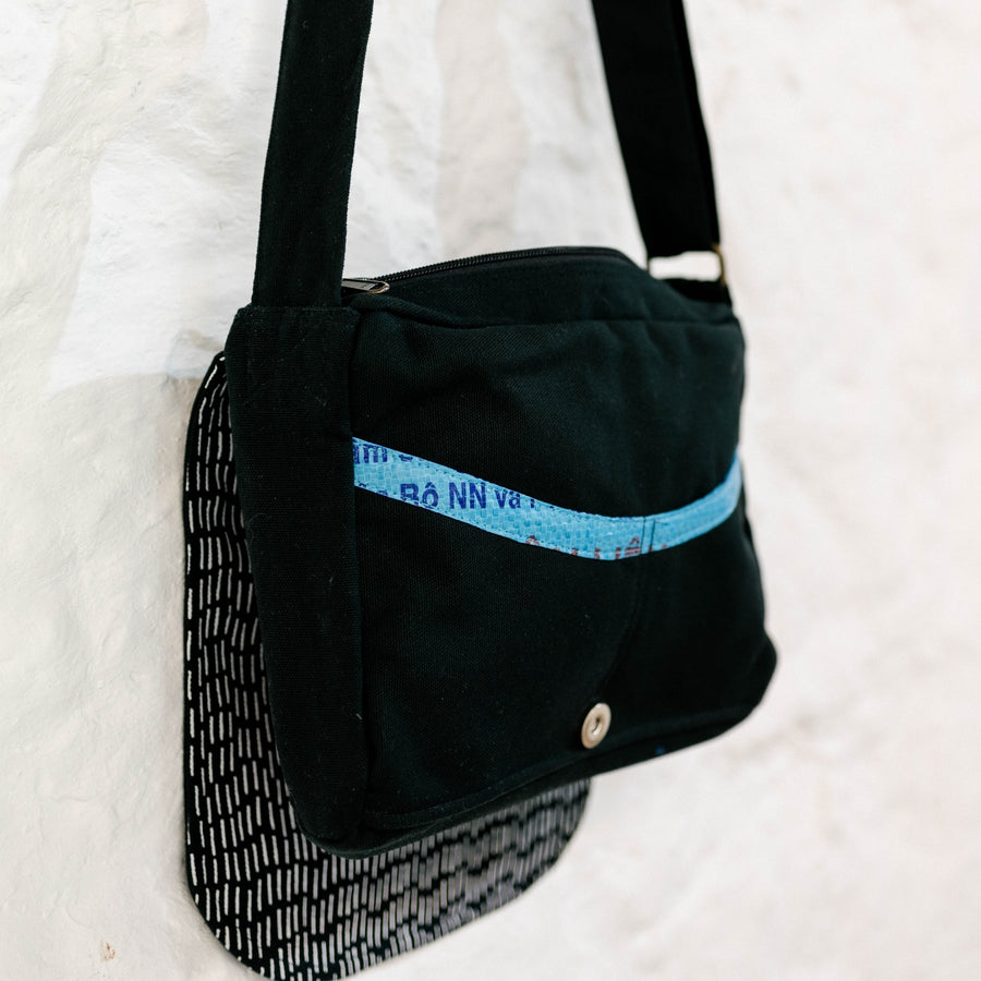 Cross Body Fair Trade Bag  - Mono Stitch