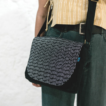 Cross Body Fair Trade Bag  - Mono Stitch