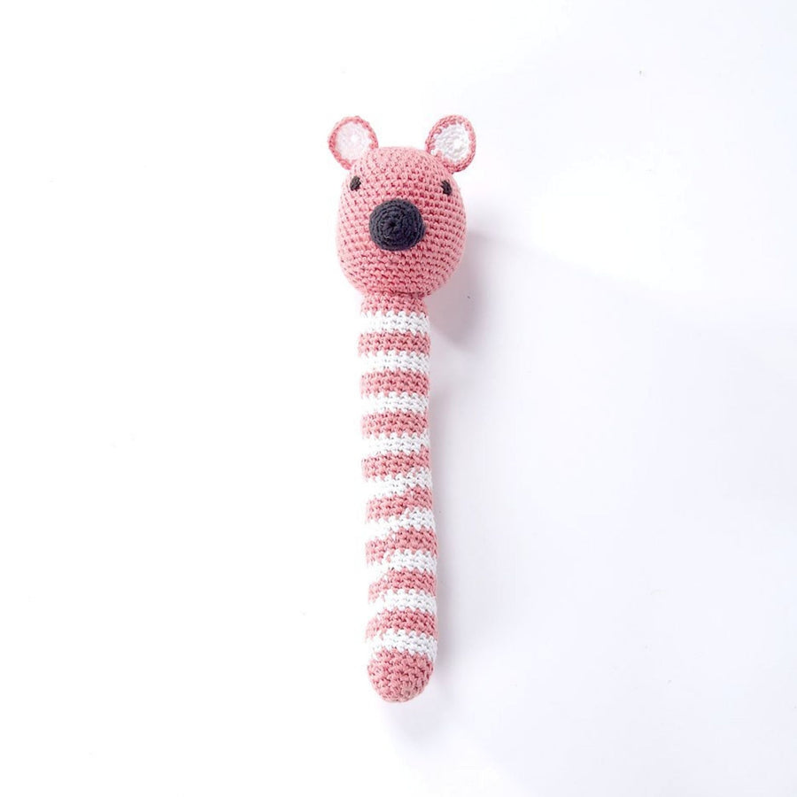 Hand Crochet Rattle Pink