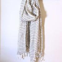 Handwoven, 100% Cotton Scarf - Mono