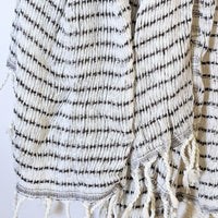 Handwoven, 100% Cotton Scarf - Mono