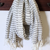 Handwoven, 100% Cotton Scarf - Mono