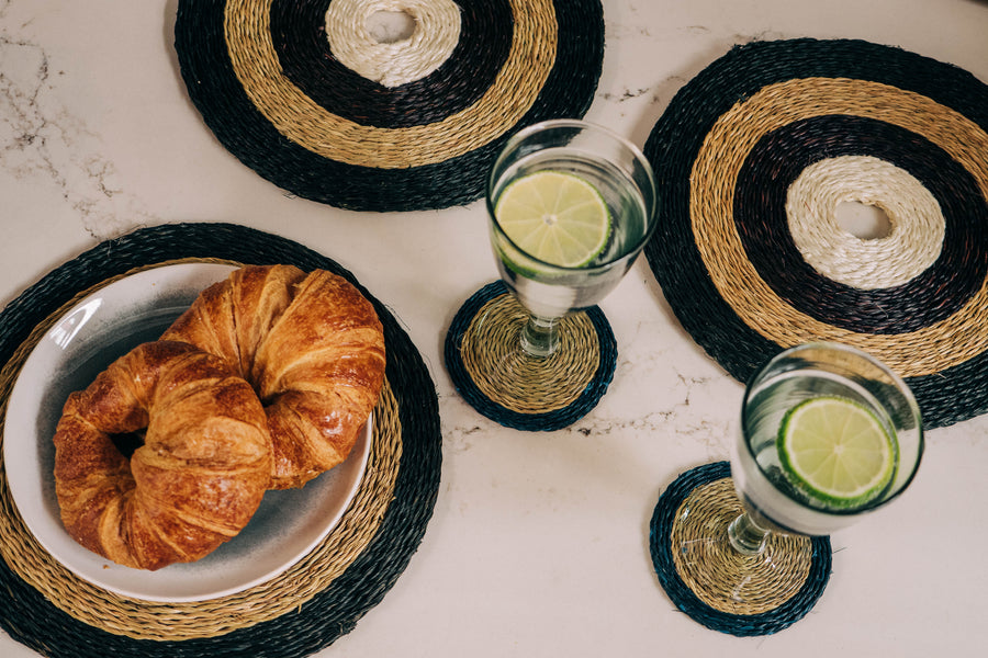 Fair Space_Coasters_Placemats_Teal_Gone Rural